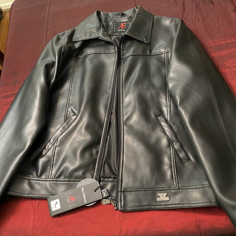 New Mens Leather Jacket